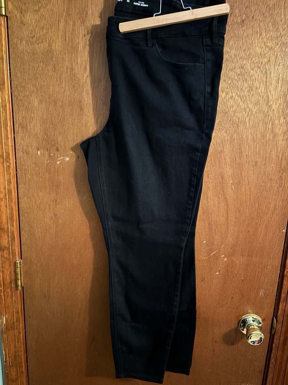 Old Navy Women's High-Rise Super Skinny Black Jeans Size 20 - Picture 1 of 3